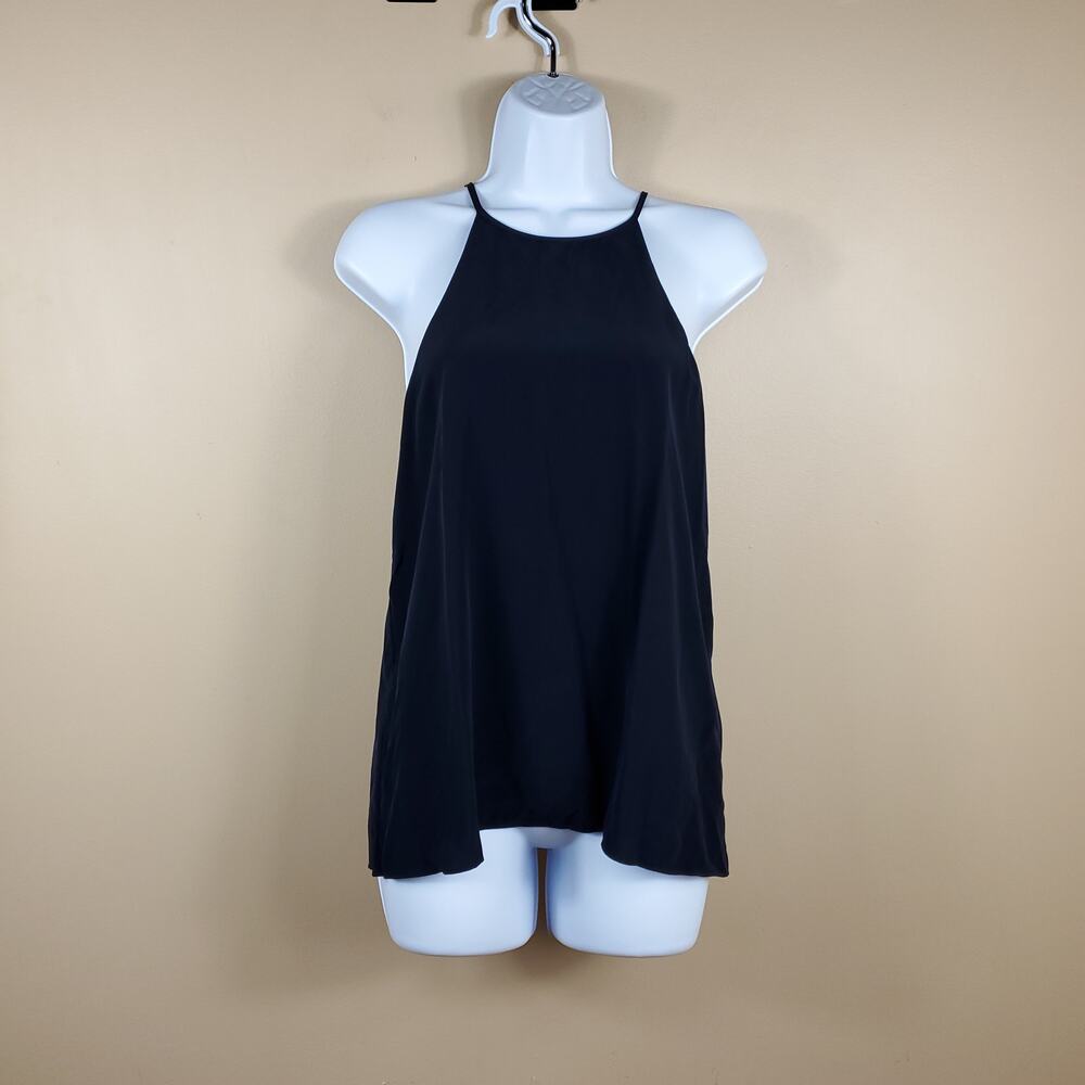 Tibi Eco Silk Halter Cami in Navy Size 4